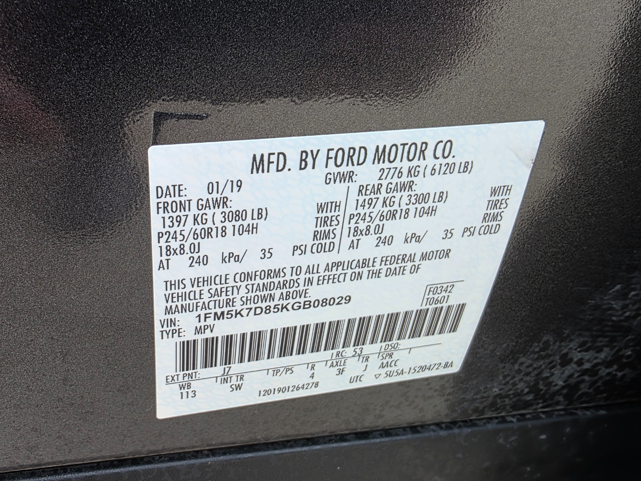 Ford Explorer XLT FWD 2019