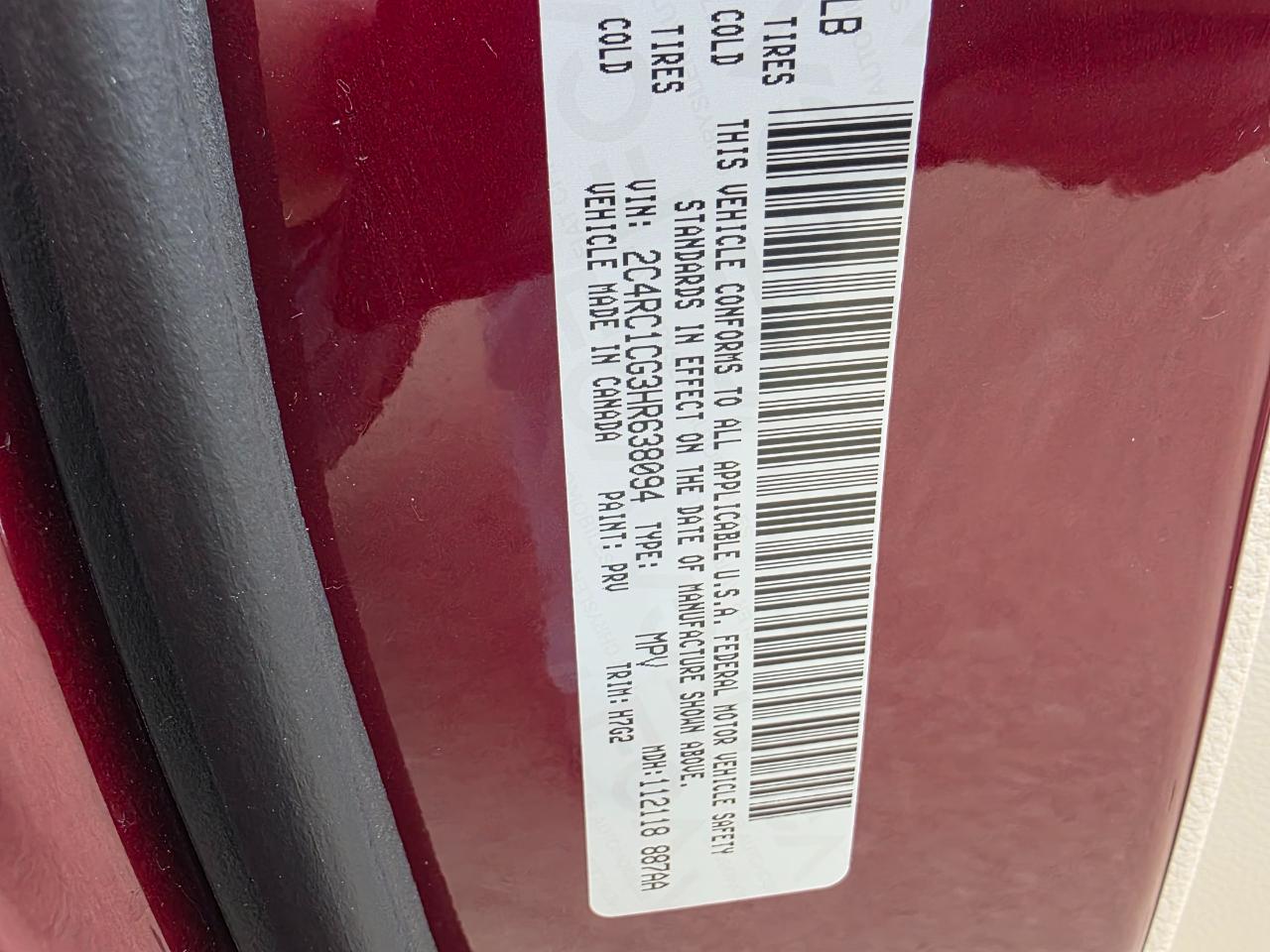 Chrysler Pacifica LX 2017