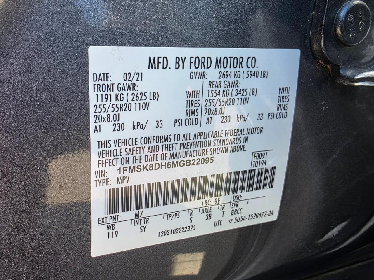 Ford Explorer XLT AWD 2021