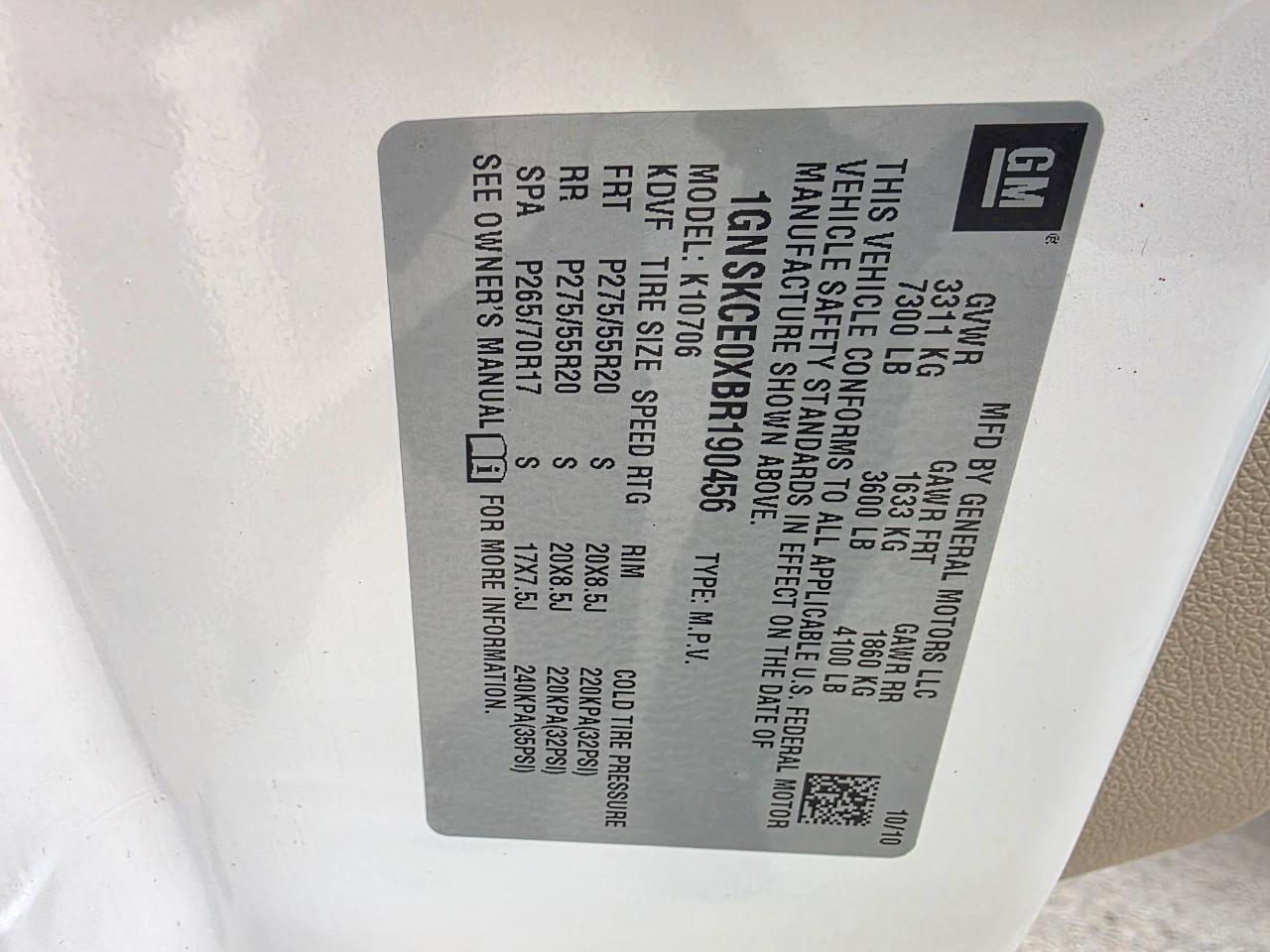 Chevrolet Tahoe LTZ 4WD 2011