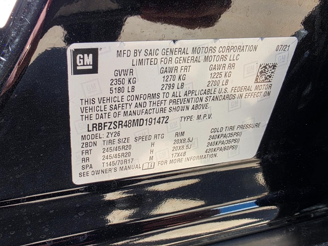 Buick Envision Avenir AWD 2021