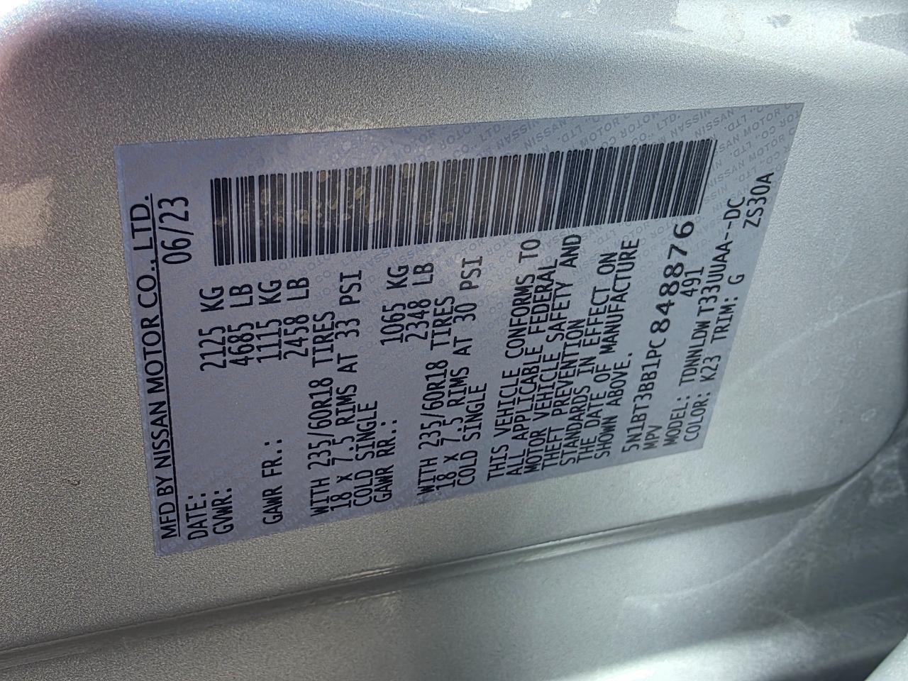 Nissan Rogue SV AWD 2023