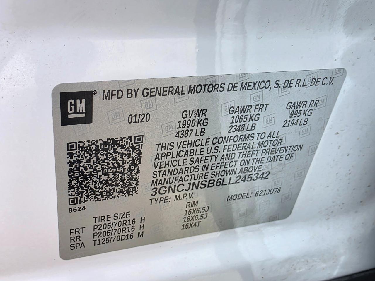 Chevrolet Trax LS AWD 2020