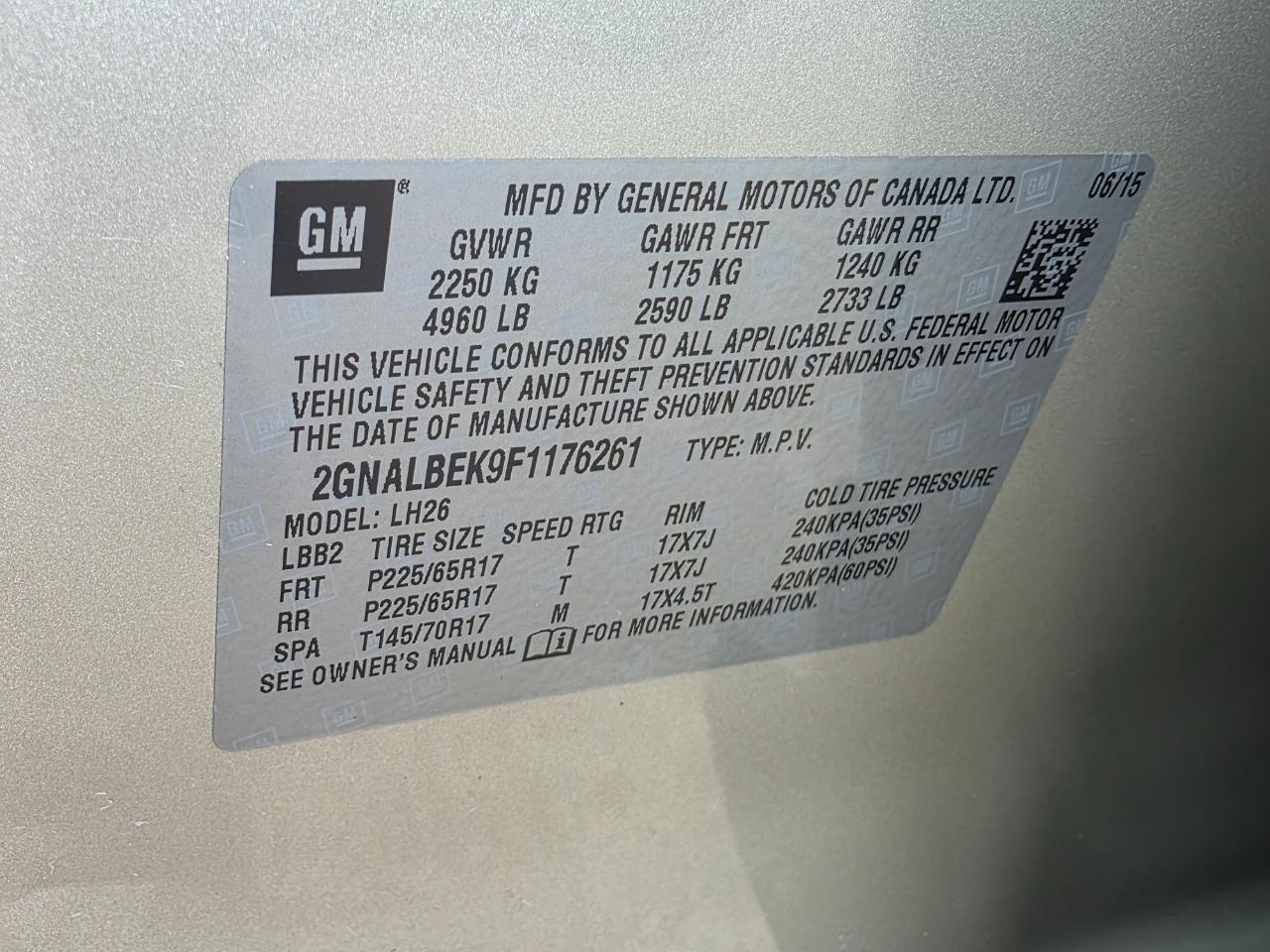 Chevrolet Equinox  2015
