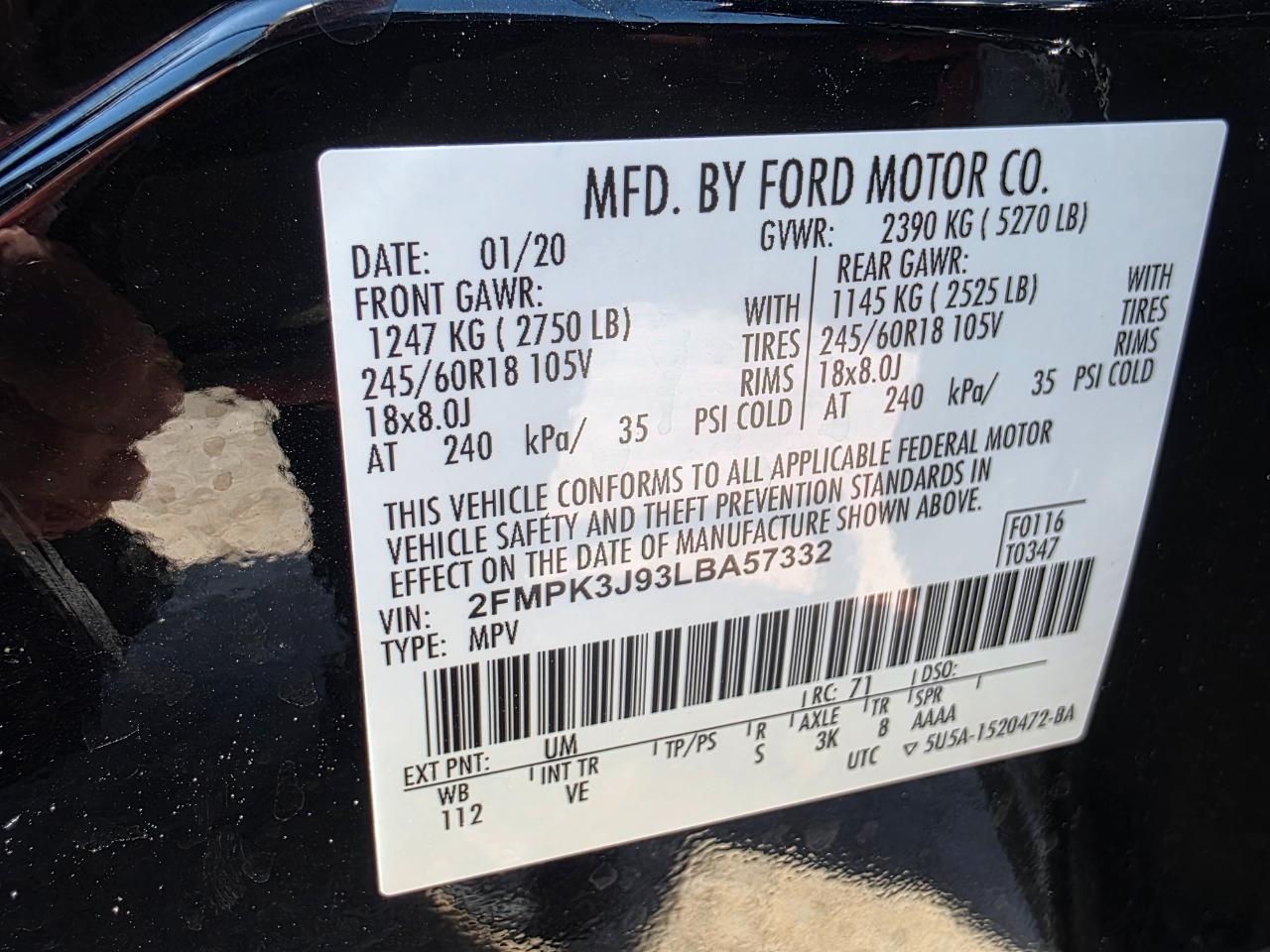 Ford Edge SEL FWD 2020