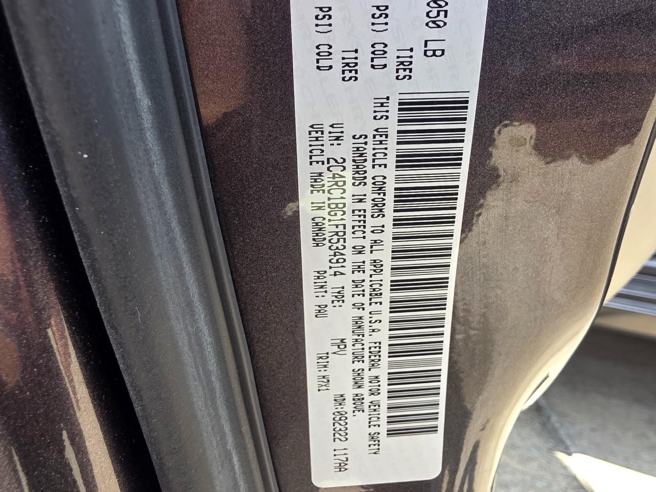Chrysler Town & Country Touring 2015