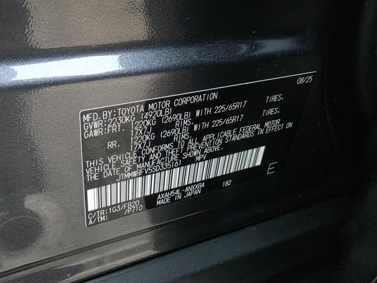 Toyota RAV4 Hybrid LE 2025