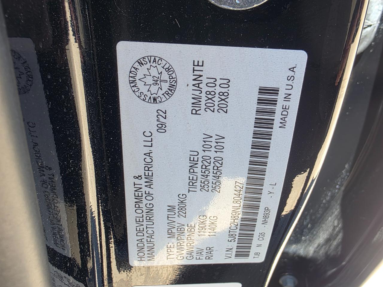 Acura RDX SH-AWD w/A-Spec Advance Package 2022