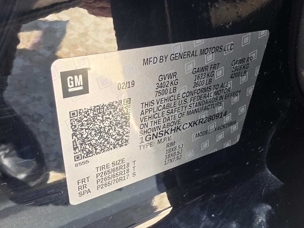 Chevrolet Suburban LT 4WD 2019
