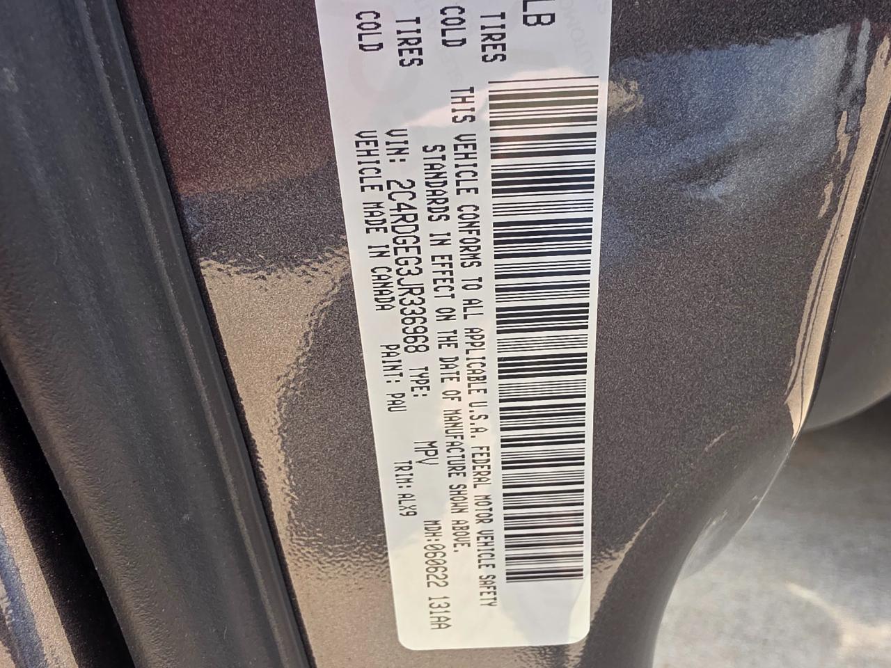 Dodge Grand Caravan GT 2018