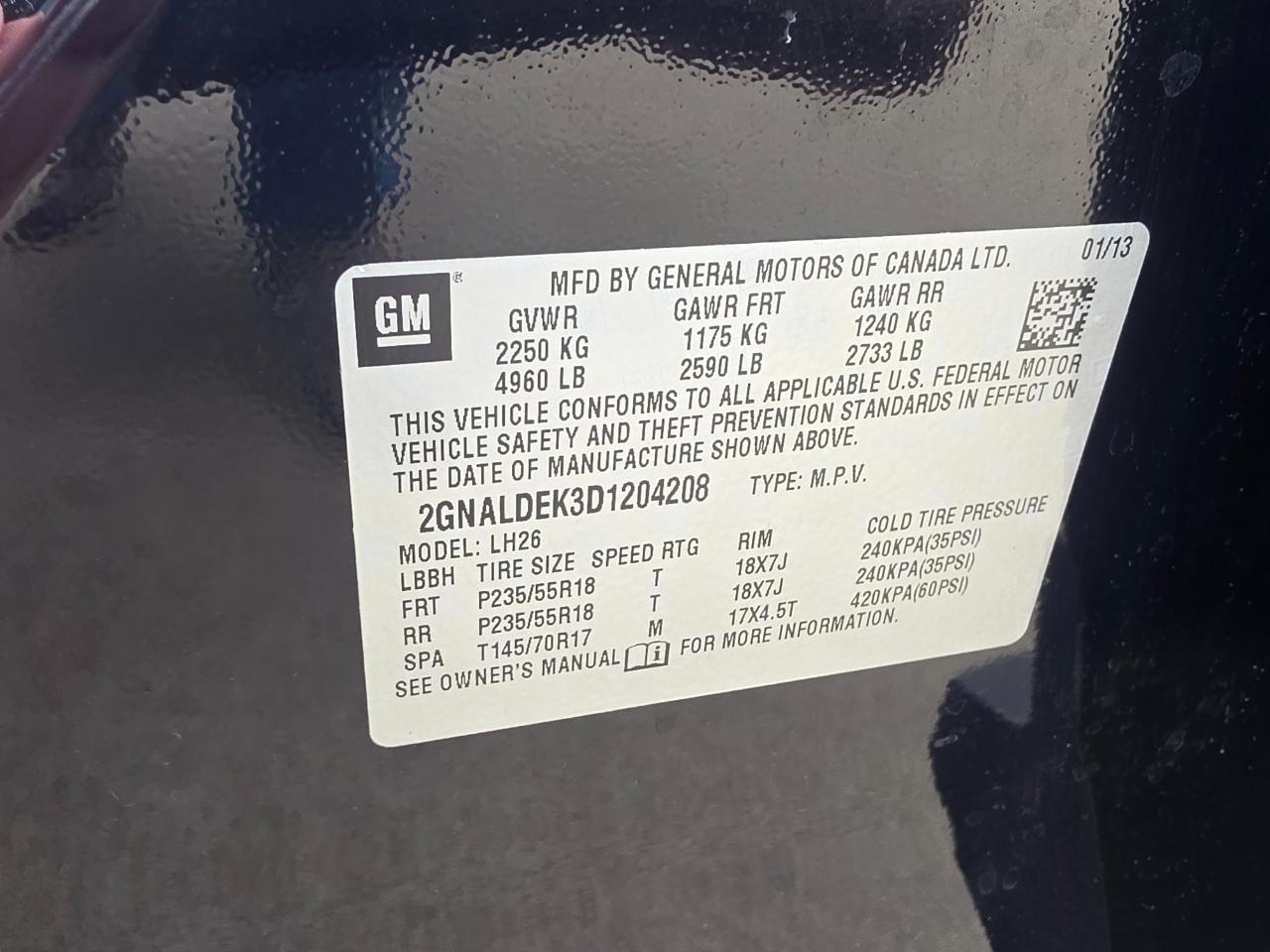 Chevrolet Equinox  2013