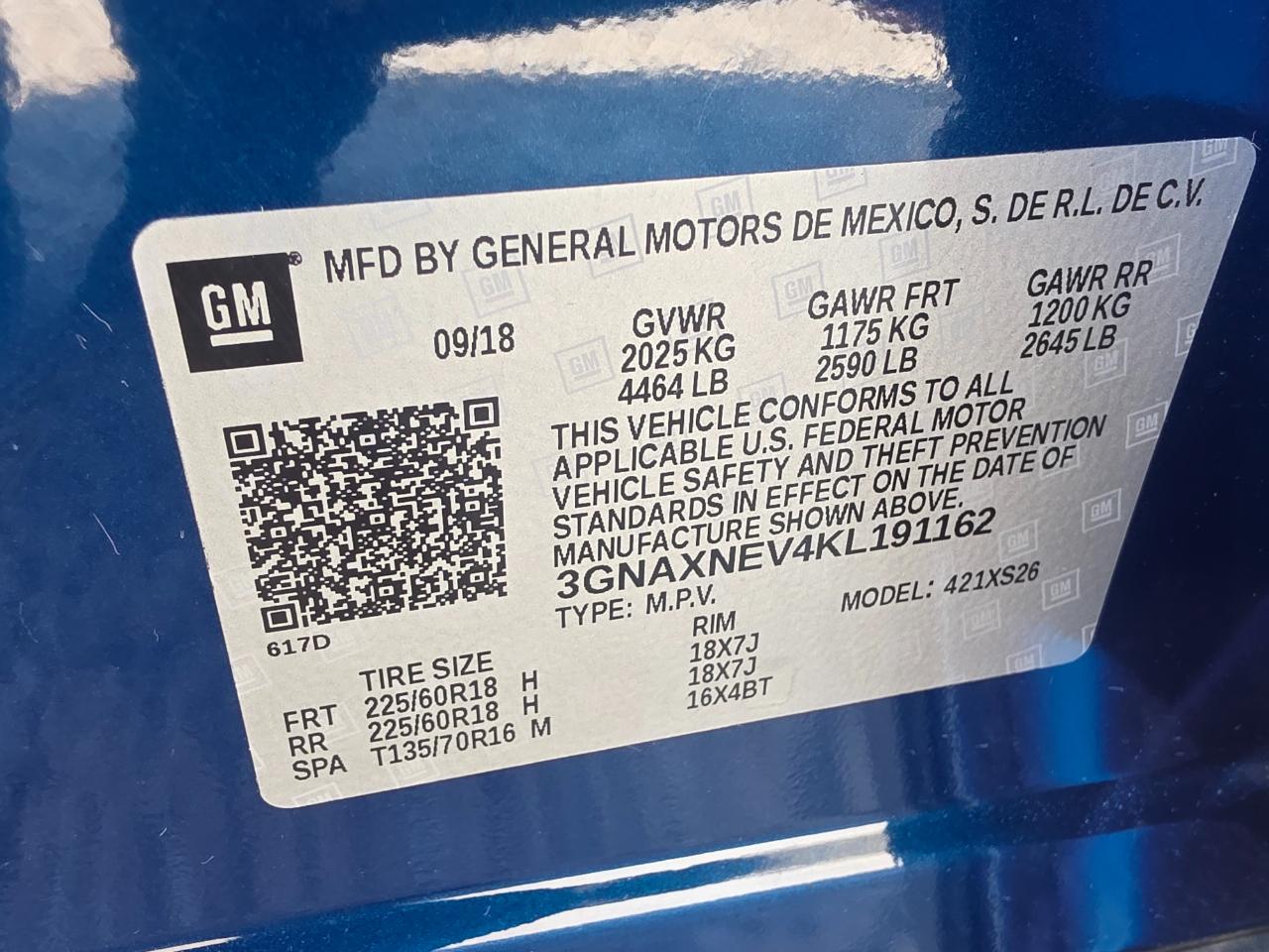Chevrolet Equinox Premier 2019