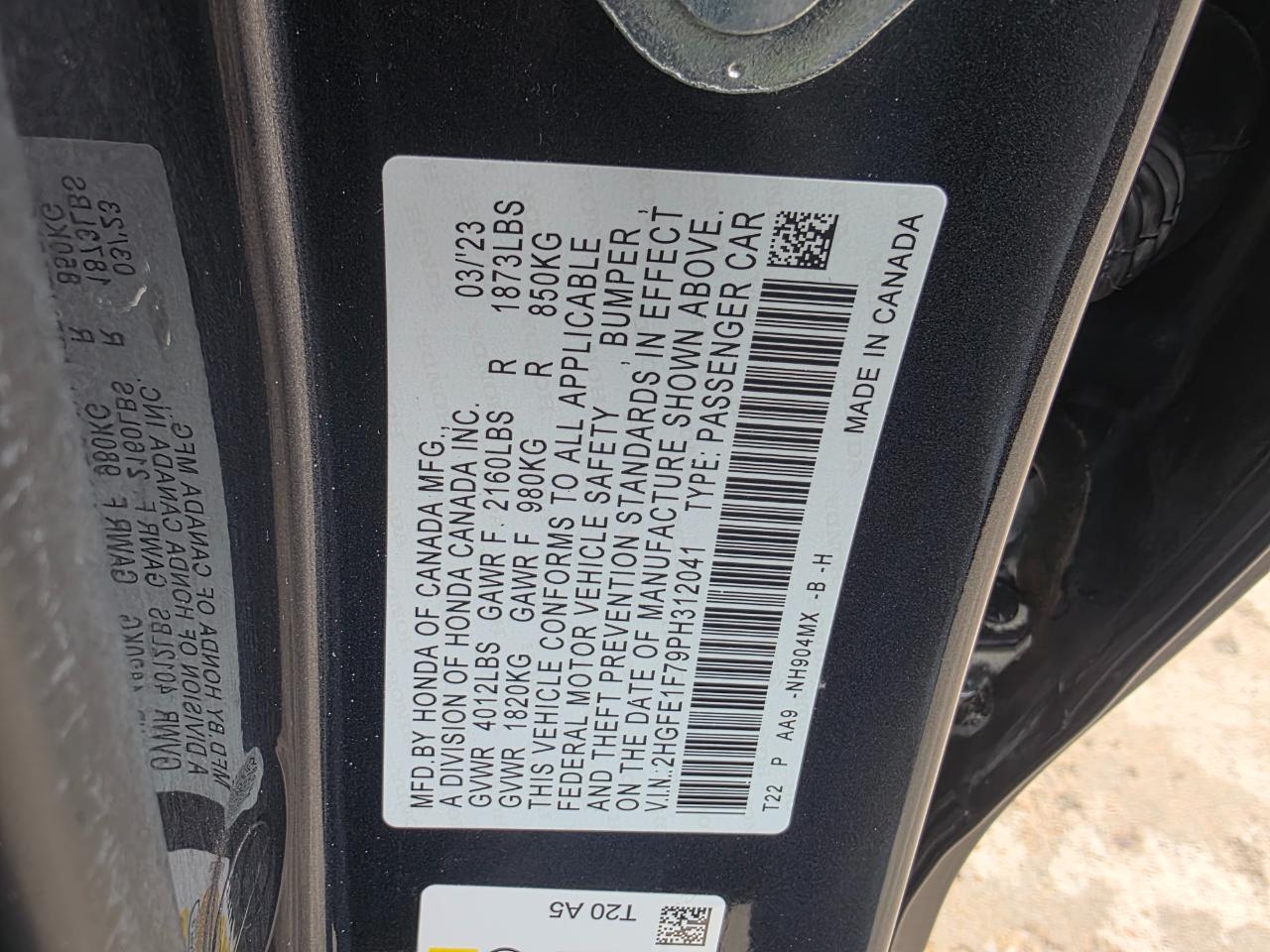 Honda Civic EX sedan 2023