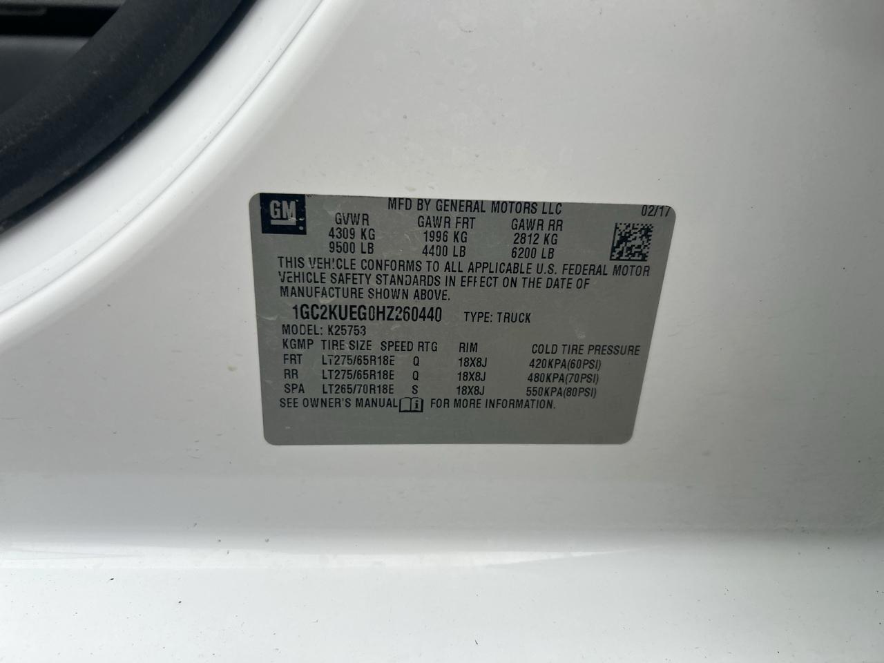 Chevrolet Silverado 2500HD  2017