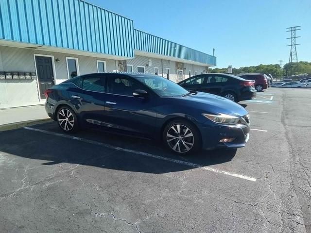 Blue 2018 Nissan Maxima SL FWD Sedan Front-Wheel Drive Continuously Variable Transmission