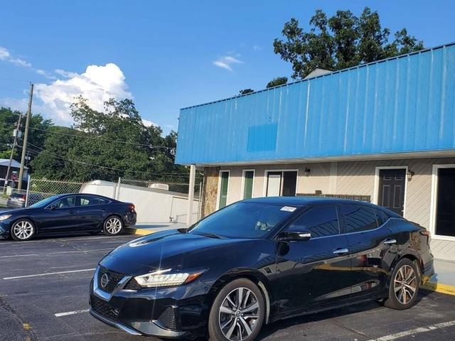 Black 2019 Nissan Maxima Sedan Front-Wheel Drive Continuously Variable Transmission