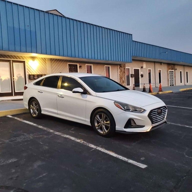 White 2018 Hyundai Sonata Sedan Front-Wheel Drive Automatic