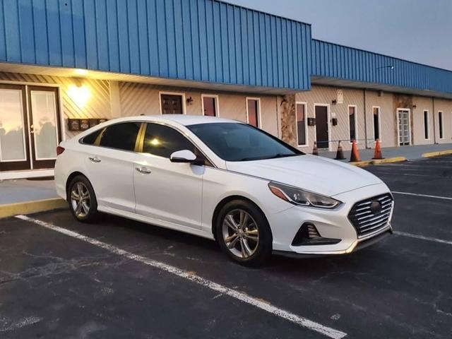 White 2018 Hyundai Sonata Sedan Front-Wheel Drive Automatic