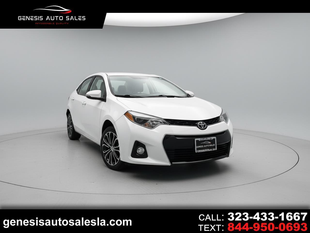 Toyota Corolla S 4D Sedan 2016