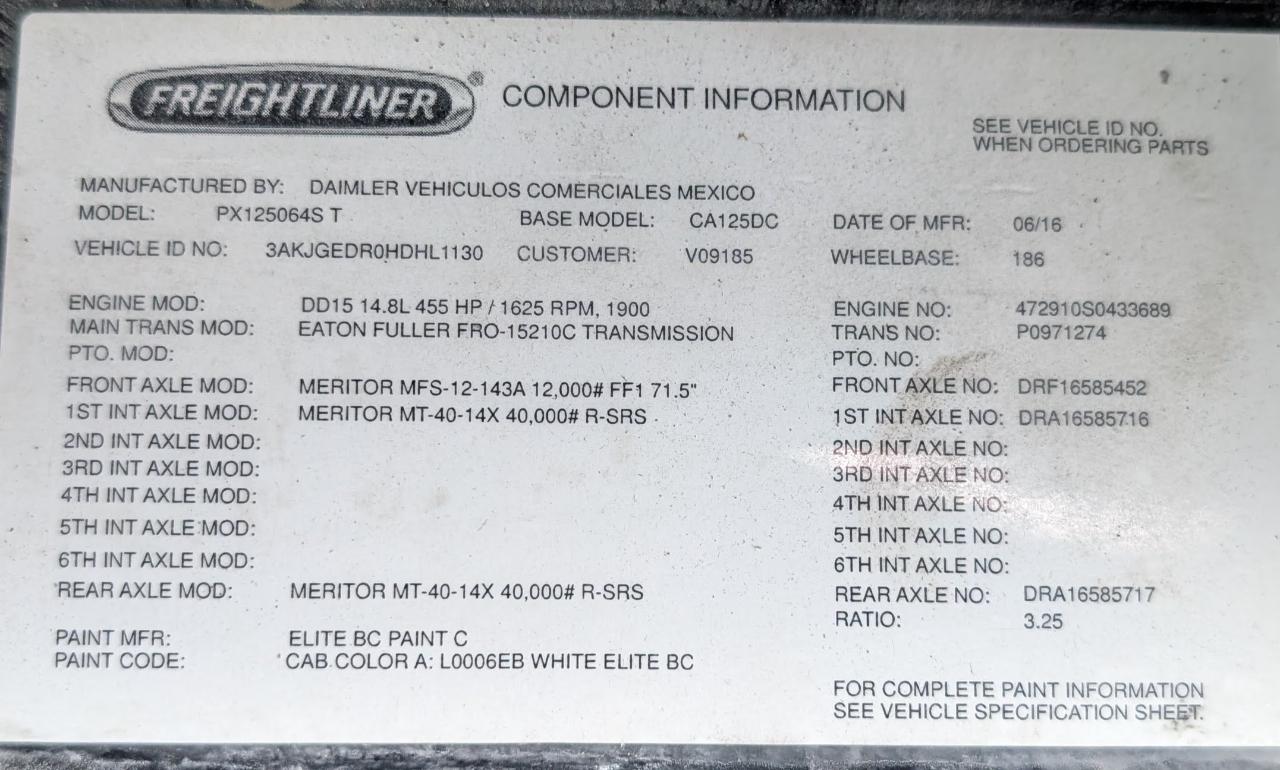 Freightliner Cascadia 125  2017