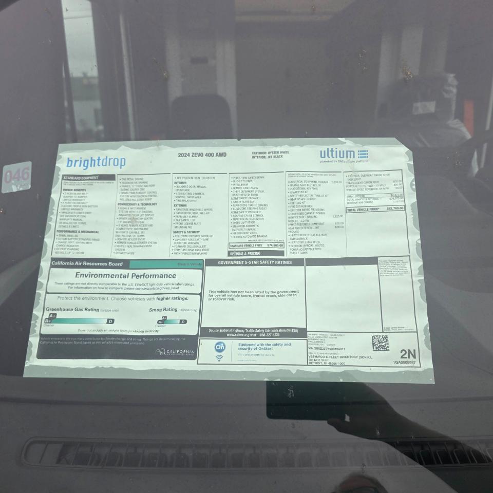 BrightDrop  Zevo 400 2024