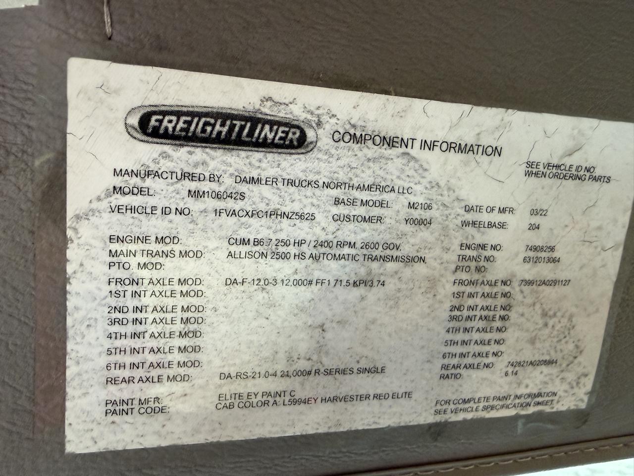 Freightliner M2 106  2023