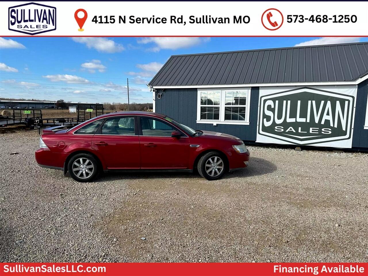 Used 2009 Ford Taurus SEL with VIN 1FAHP24W09G101574 for sale in Sullivan, MO