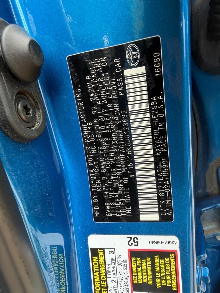 Toyota Camry SE 2018
