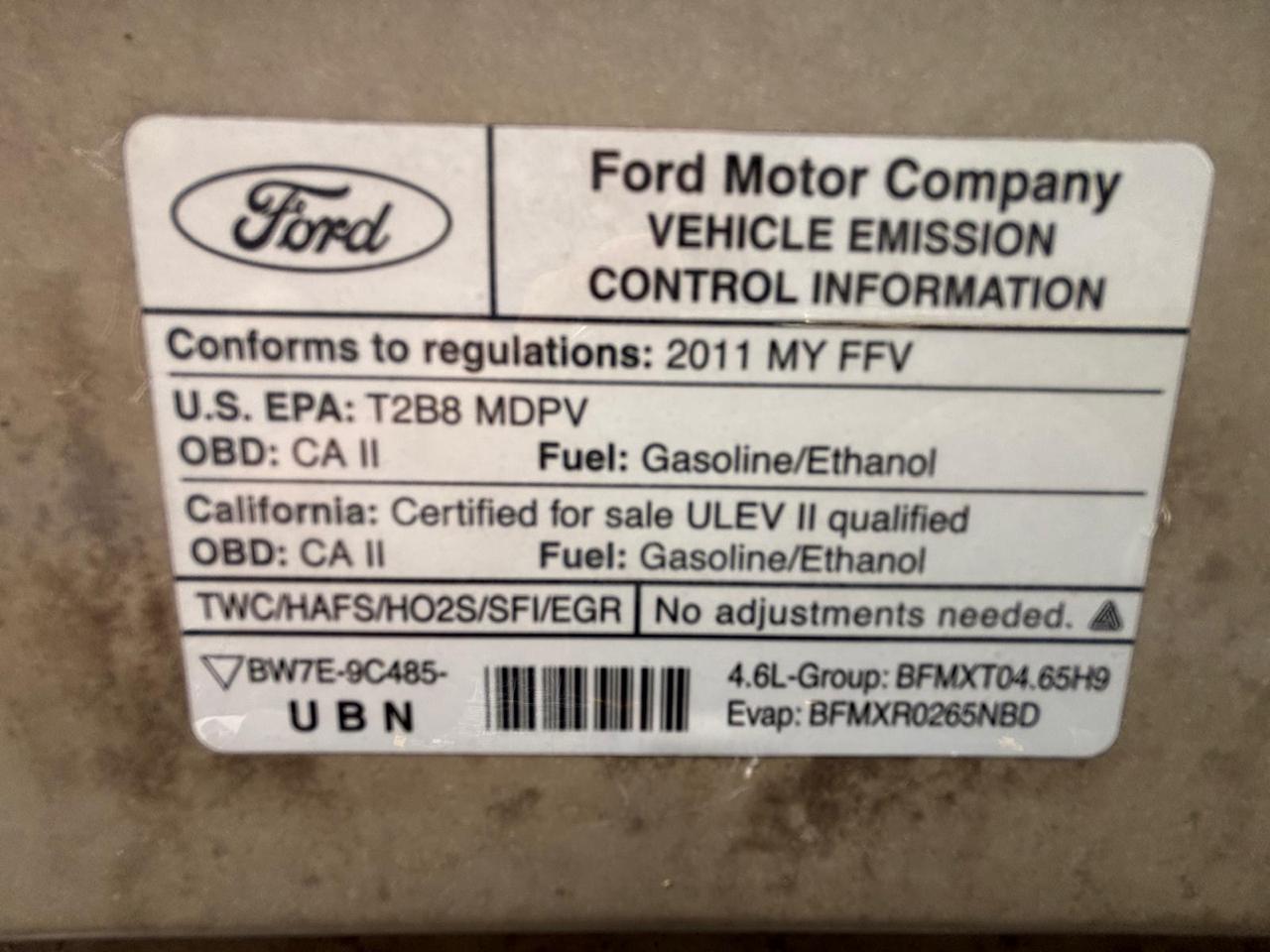 Ford Econoline Cargo Van E-150 Recreational 2011