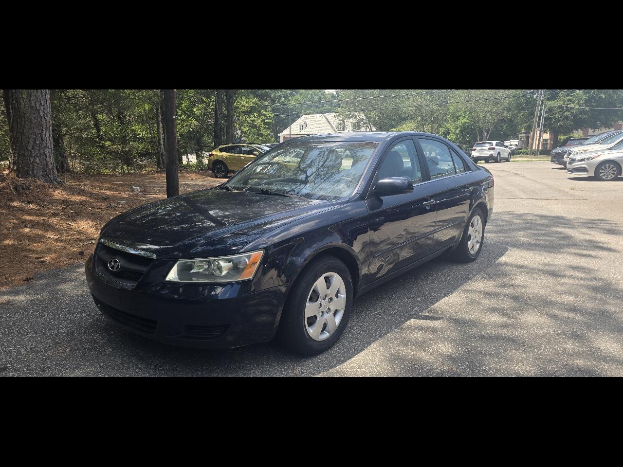 Blue 2007 Hyundai Sonata Sedan Front-Wheel Drive Automatic