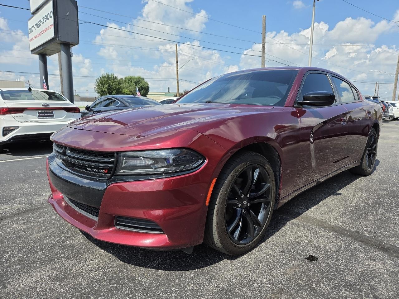 Red (Maroon) 2018 Dodge Charger Sedan Rear-Wheel Drive Automatic