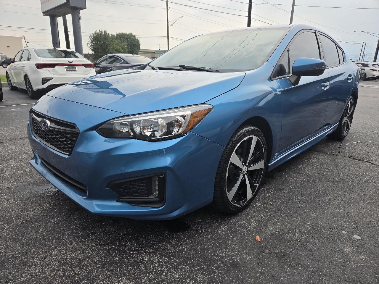 Blue 2018 Subaru Impreza Sedan All-Wheel Drive Automatic