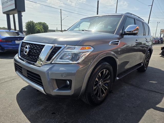 Gray 2017 Nissan Armada SUV / Crossover Four-Wheel Drive Automatic