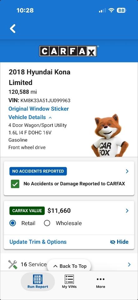 Hyundai Kona Limited 2018