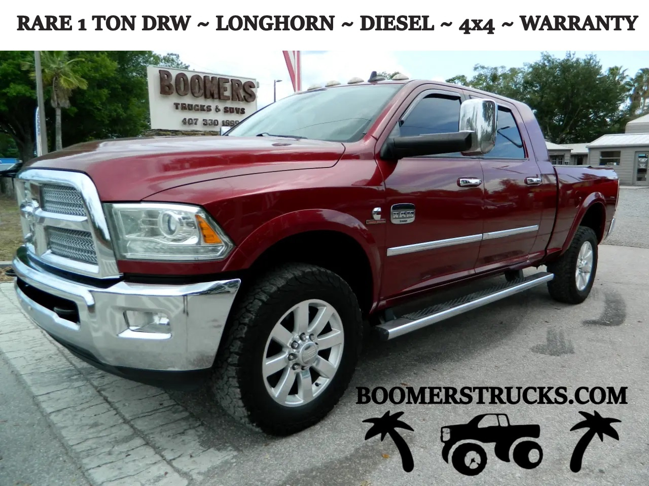 Used 2015 RAM 3500 Longhorn Mega Cab 4WD for Sale in Orlando Longwood