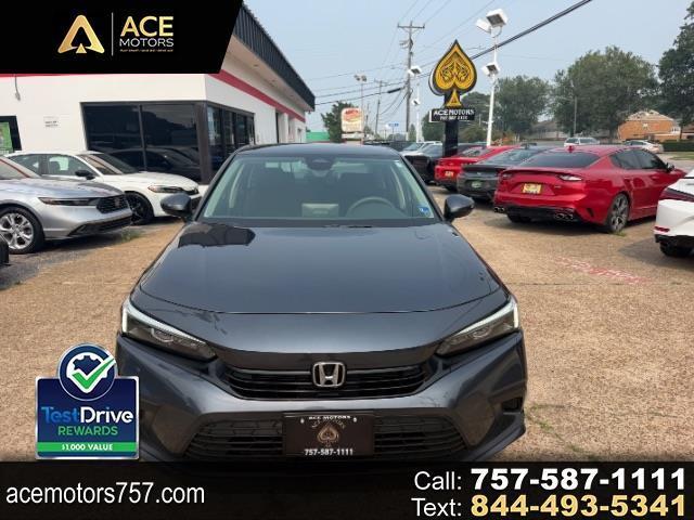 Meteorite Gray Metallic 2023 Honda Civic Sedan Front-Wheel Drive
