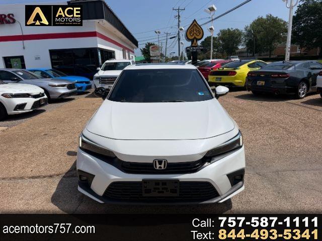 Platinum White Pearl 2024 Honda Civic Sedan Front-Wheel Drive