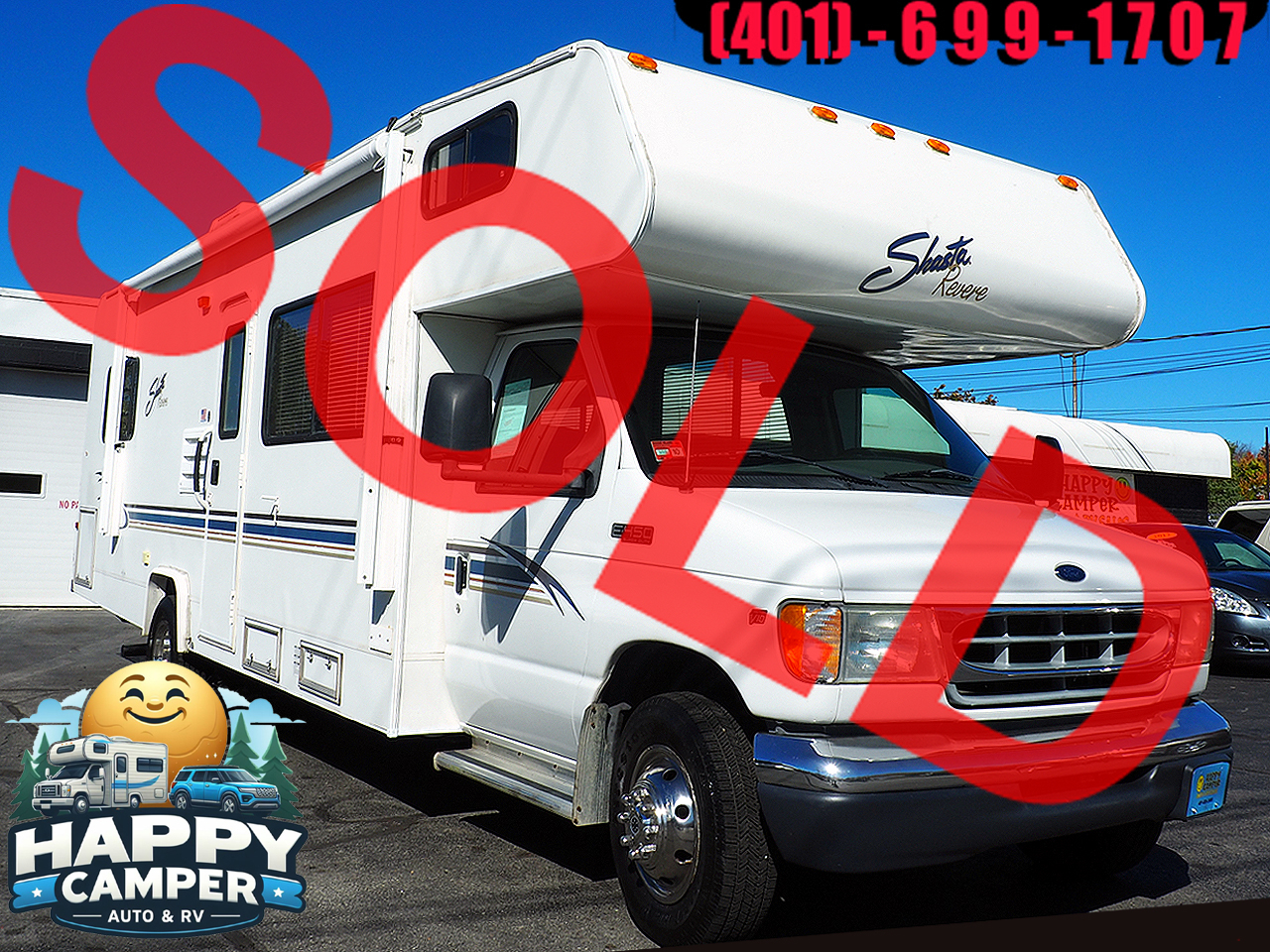 2003 Ford Econoline E-450 Shasta 28' Class C Sleeps 8 Only 71K