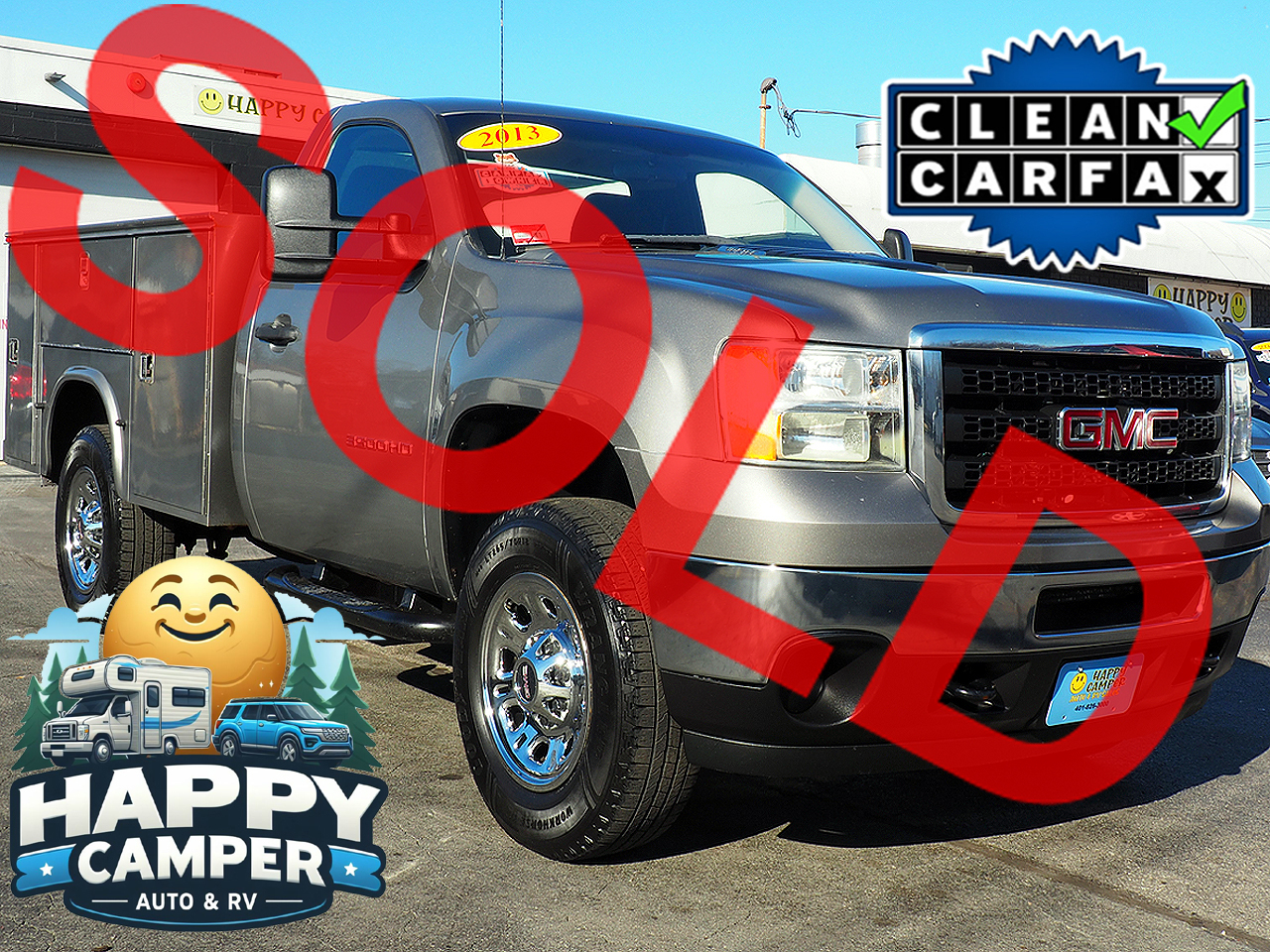 2013 GMC Sierra 3500HD Utility Body V-8 Auto Air 1-Owner Super Clean