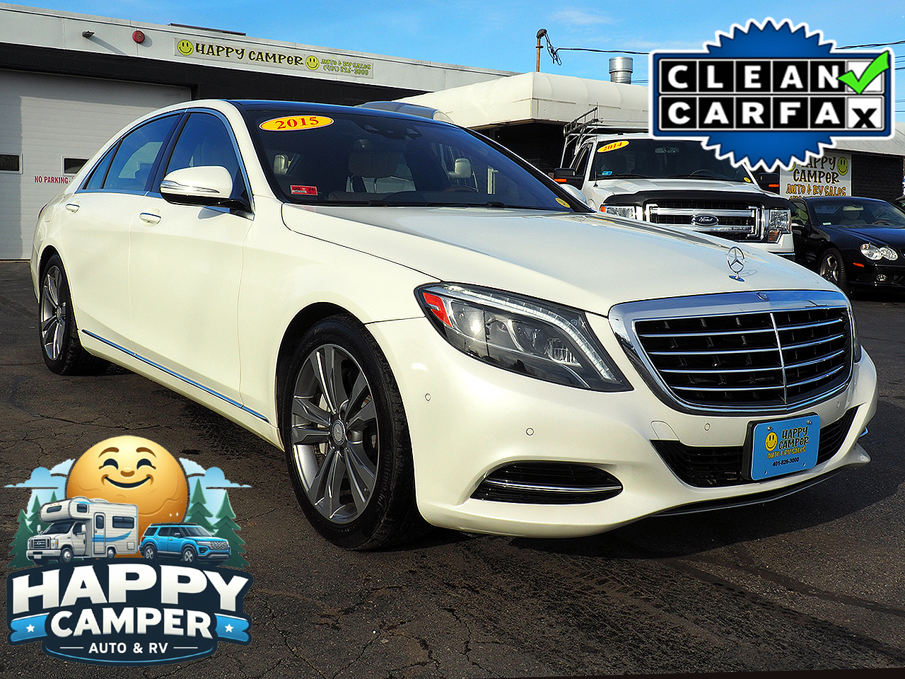2015 Mercedes-Benz S-Class S-550 4-Matic Diamond White Fully Loaded Only 89K