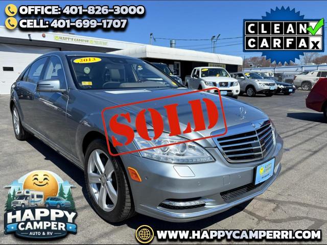 Silver Blue Metallic 2013 Mercedes-Benz S-Class S 550 Sedan Rear-Wheel Drive Automatic