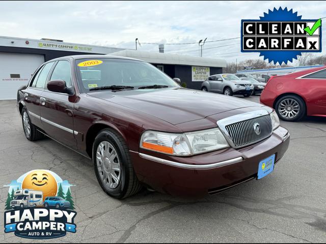 Red (Wine Burgundy) 2003 Mercury Grand Marquis GS Sedan Rear-Wheel Drive Automatic