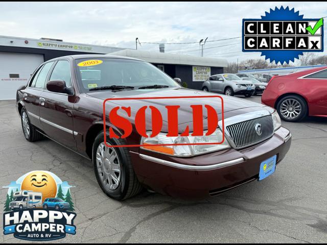 Red (Wine Burgundy) 2003 Mercury Grand Marquis GS Sedan Rear-Wheel Drive Automatic