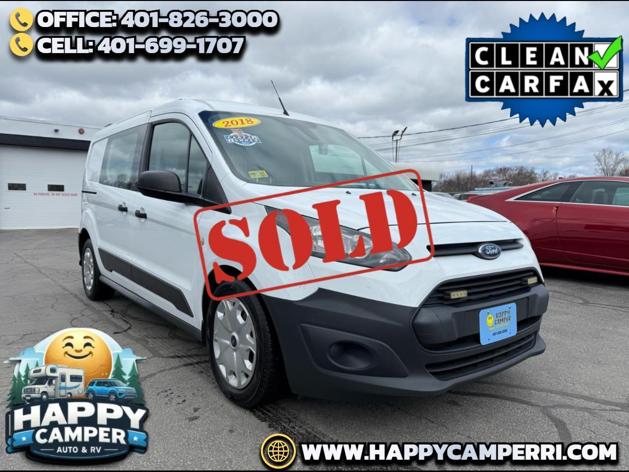 2018 Ford Transit Connect Van Auto, Air, Shelf + Bin Package, 1-Owner