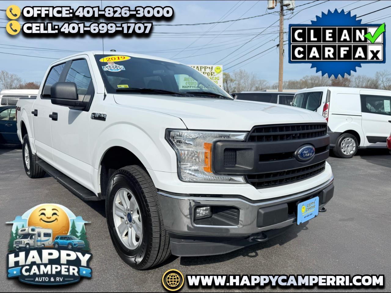 2019 Ford F-150 4X4 SuperCrew, Auto, Air, Full Power, 1-Owner