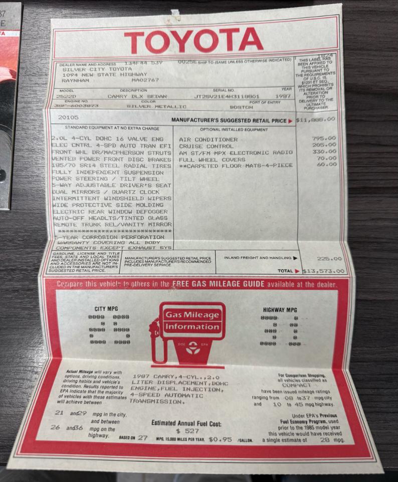 Toyota Camry  1987