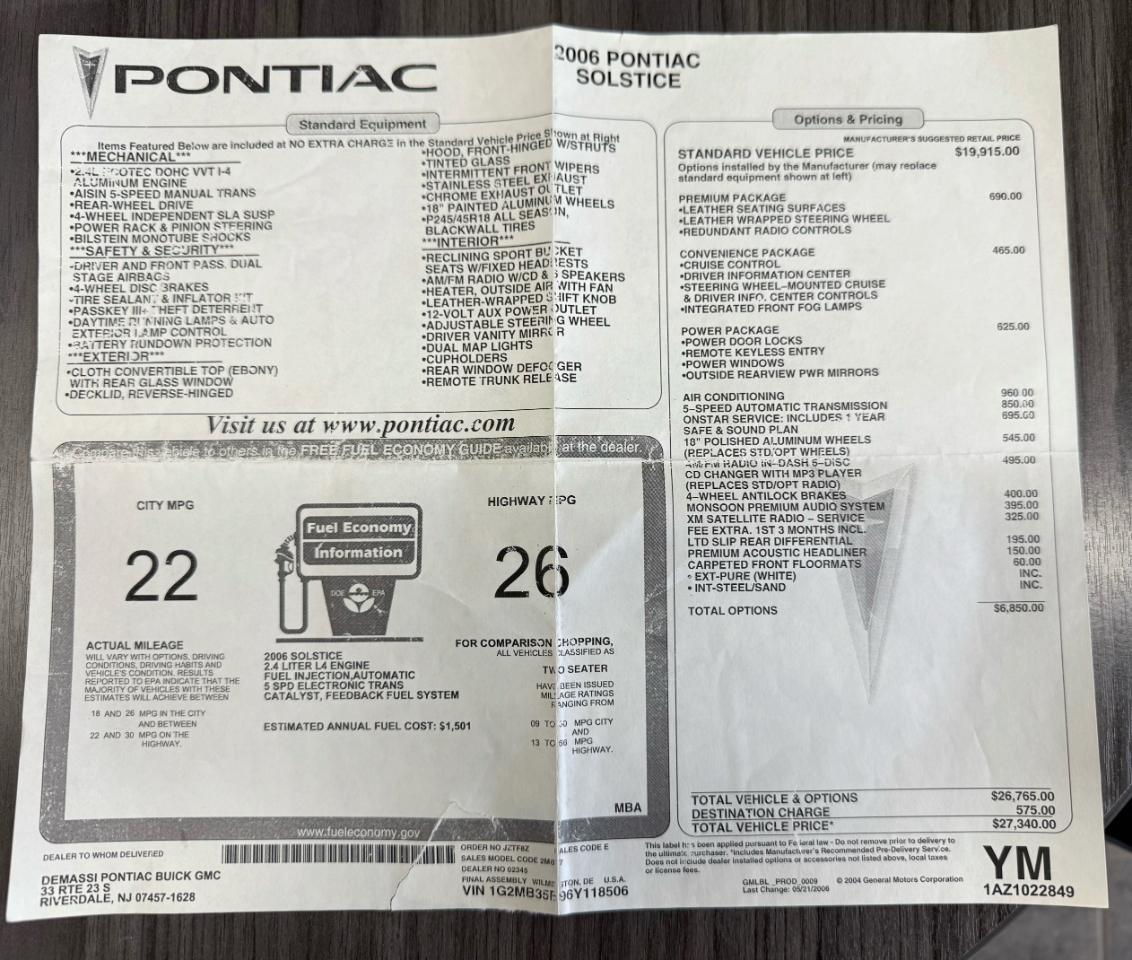 Pontiac Solstice  2006