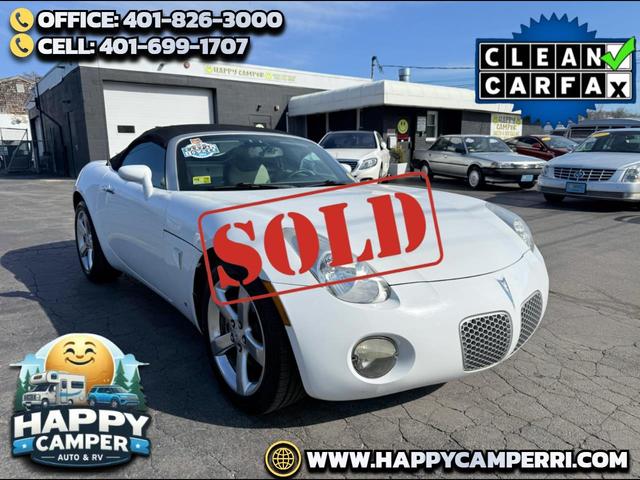 Frozen White 2006 Pontiac Solstice Roadster Convertible Rear-Wheel Drive Automatic
