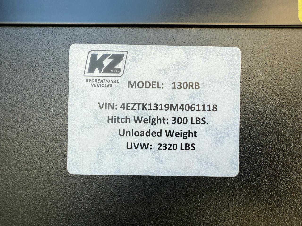 KZ Recreational Vehicles Sportsmen Classic  2021