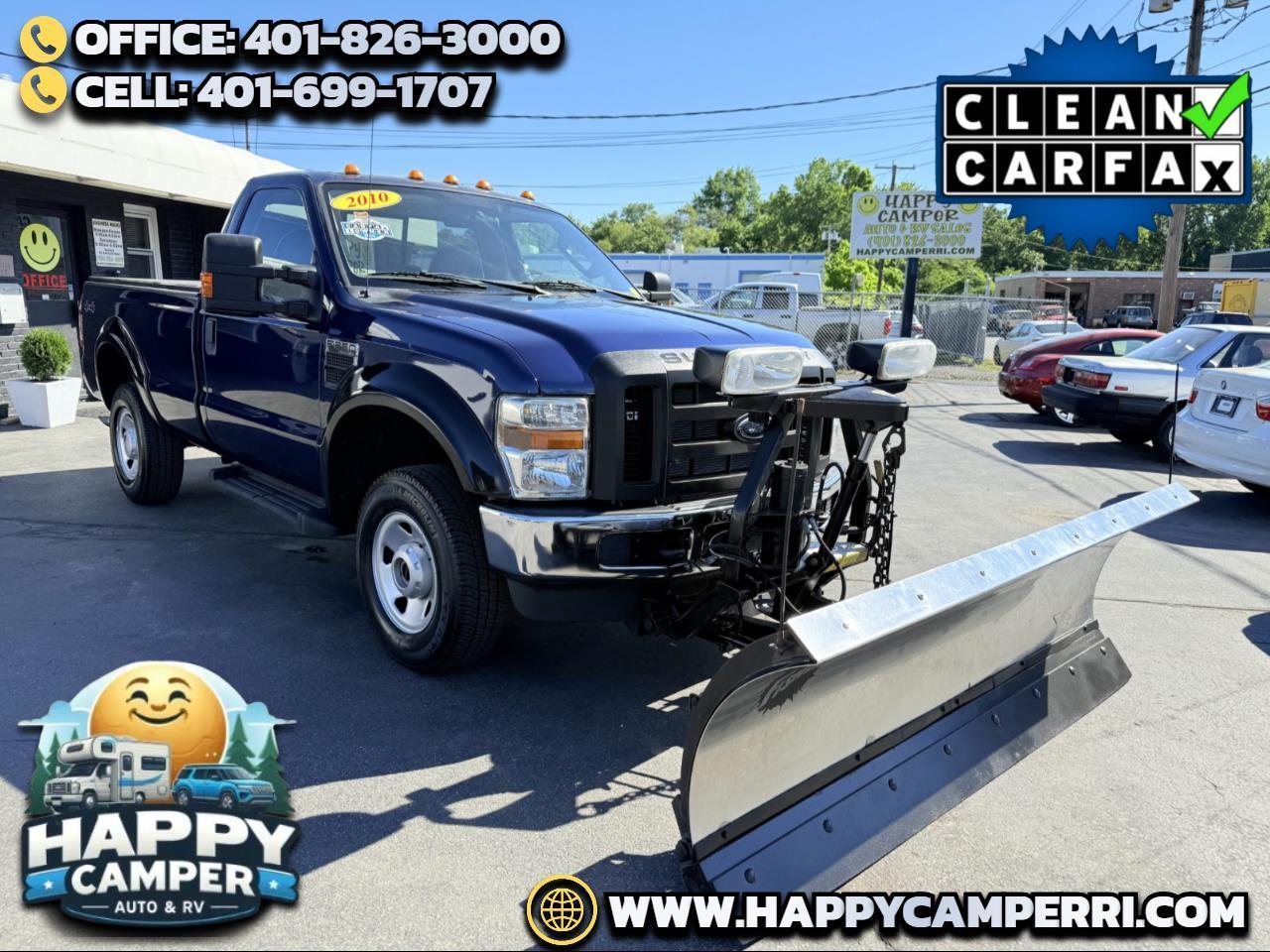 2010 Ford F-250 4X4 V-8, Auto, Fisher Plow, 1-Owner, Only 25K